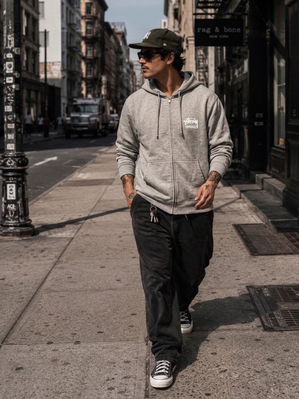 STUSSY Stock Honolulu Chapter stüssy Exclusive Zip Up Hooded Sweatshirt